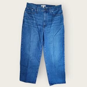 Madewell Jeans Women's Sz W 32T/35" Waist The perfect Vintage Crop Hi-rise Blue